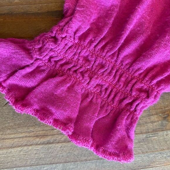 Nicole Miller Ruffle Front Magenta Top Size 18 Months - Picture 3 of 10